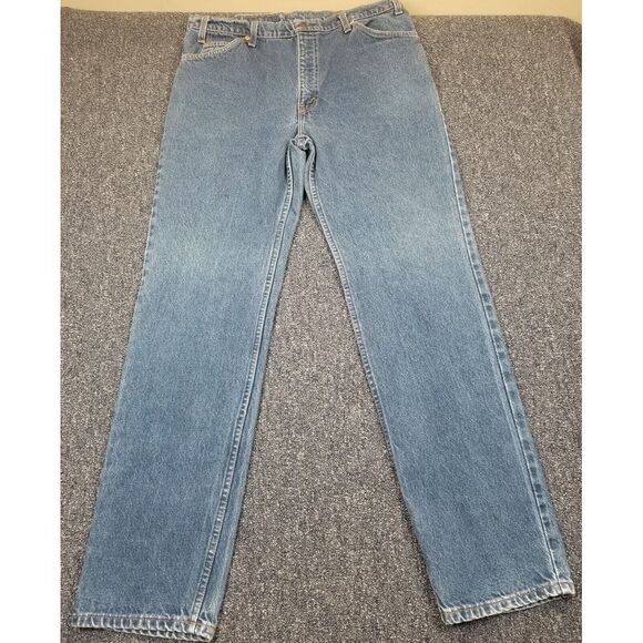 Levi's 509 Jeans‎ Men's 36x33 Blue 80's Denim Made In USA Faded Medium Wash - Picture 1 of 12